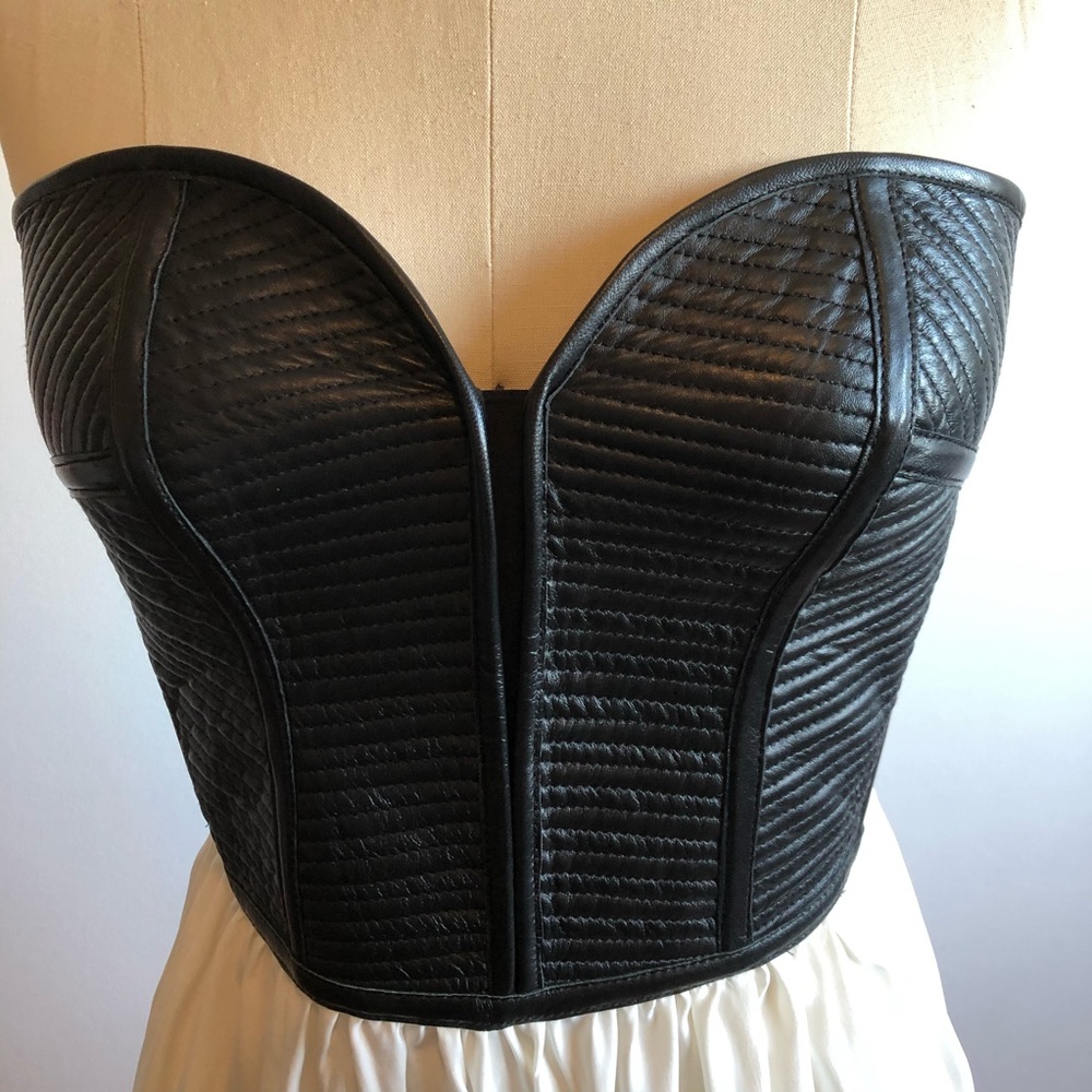 Parker Leather Corset Babydoll Dress - Picture 9 of 9